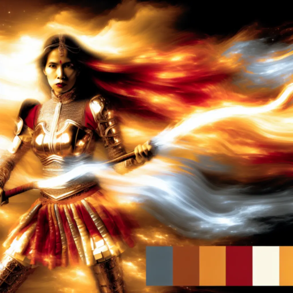 Malenia, Ostrze Miquelli, w świetlistej zbroi przygotowuje atak