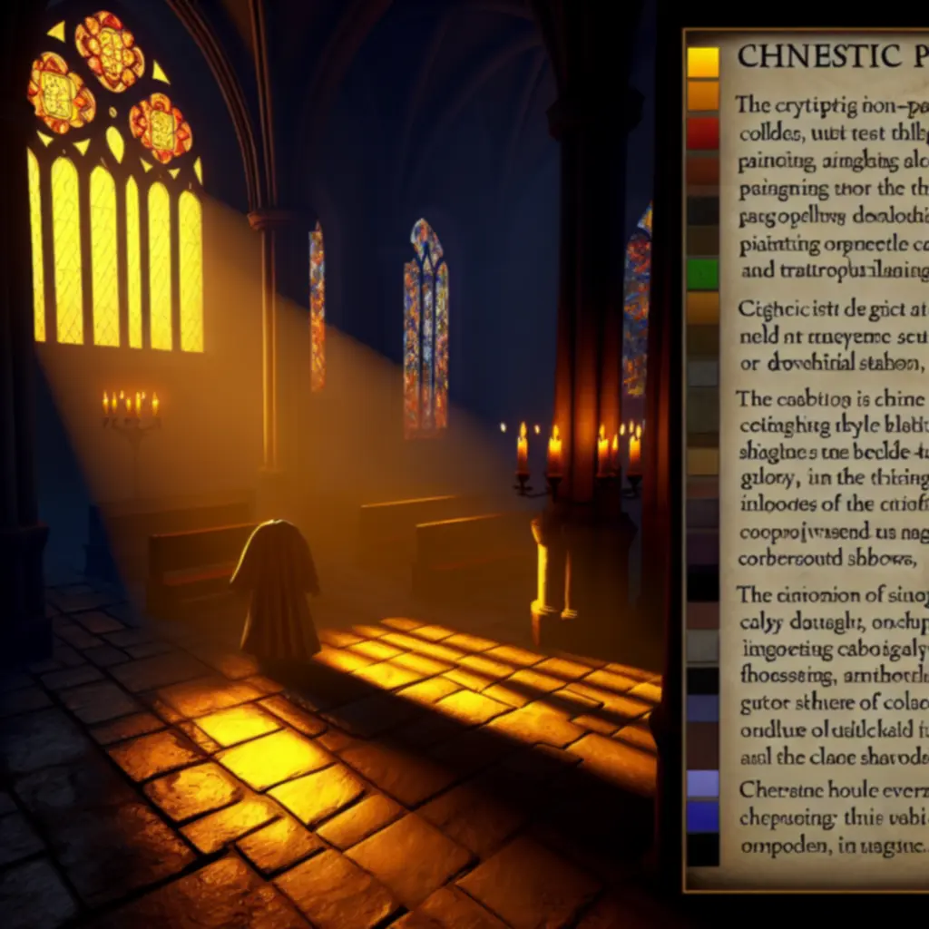 Spotkanie z tajemniczym NPC w oświetlonej kaplicy