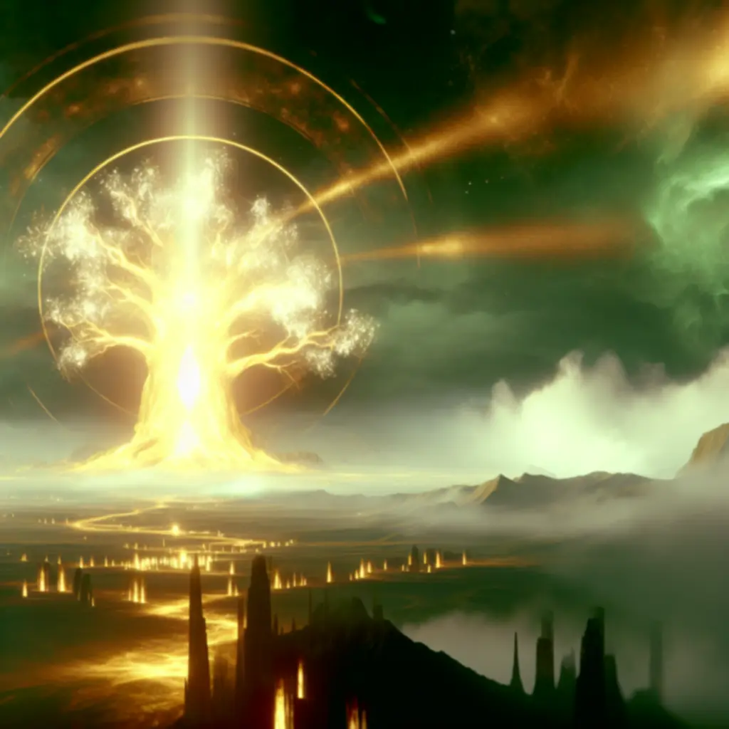 Miniatura zwiastuna z majestatycznym Drzewem Erd