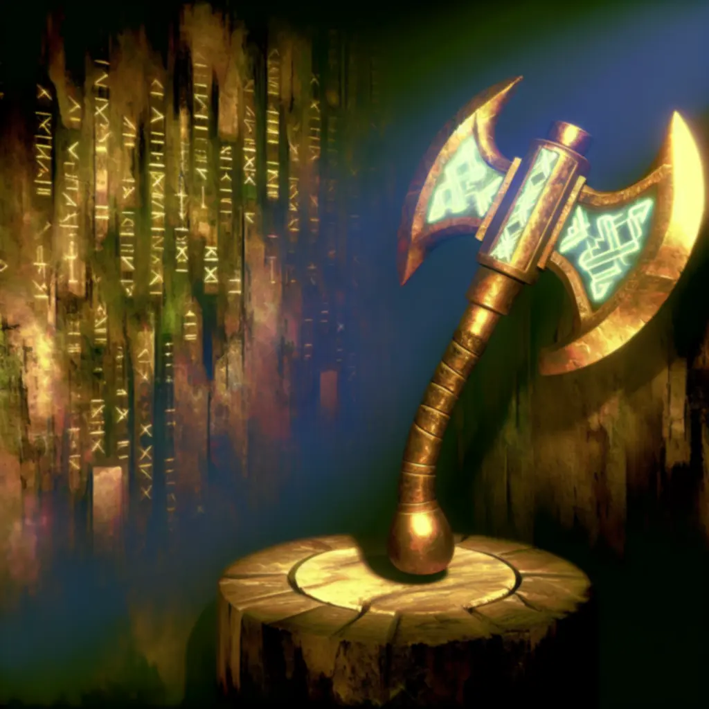 Rzadki relikt broni z runicznymi grawerami